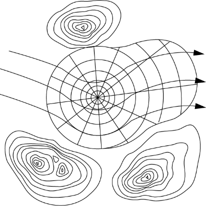 音の反射および屈折図